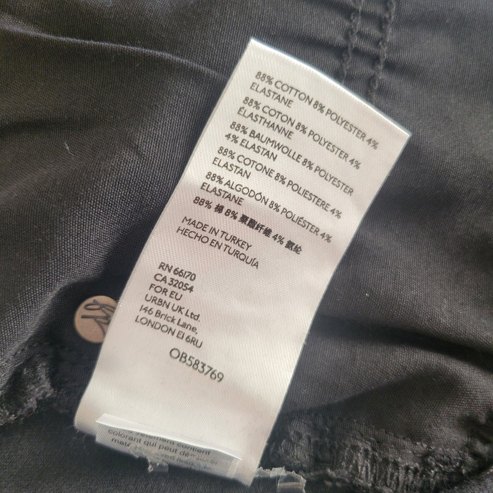Women's We The Free Free People Distressed Black Wash Skinny Jeans ‎ 30 New Rip - Picture 9 of 10